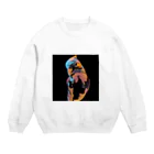 絵を描くのオカメインコ Crew Neck Sweatshirt