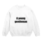 marukomekunのA young gentleman Crew Neck Sweatshirt