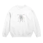 みやうちまいのむぎゅっとにゃんこ Crew Neck Sweatshirt