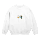 Ann's Designの大好物を咥えているふれんず Crew Neck Sweatshirt