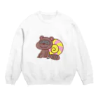 縣屋のたぬつむり Crew Neck Sweatshirt