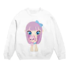 EMMATICのKAWAII GIRL with BUNNY Crew Neck Sweatshirt