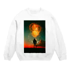 PuRiHaの花火 Crew Neck Sweatshirt