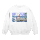 石田 汲の海の駅 Crew Neck Sweatshirt