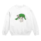 Hello Happy Catの壁野スキマちゃん Crew Neck Sweatshirt