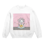 杜の魚のホットケーキとメドゥーサ Crew Neck Sweatshirt