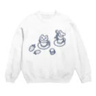 ねずみさんのブティックのティーカップあにまる Crew Neck Sweatshirt