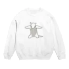 yesterdayの威嚇するコアリクイ Crew Neck Sweatshirt