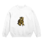 koto___artの子虎の日常 Crew Neck Sweatshirt