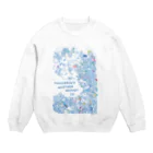 maro's POKER FACEのカエルの天気予報 Crew Neck Sweatshirt