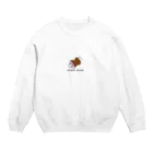 大将の肉がないと生きてけない Crew Neck Sweatshirt