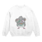 まーみー(ラインキャラクター)のはとのぽぽーが踊る Crew Neck Sweatshirt