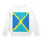 komgikogikoのヒビ(バツ) Crew Neck Sweatshirt