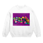 トヨカワイラスト研究室のフィギュア部 Crew Neck Sweatshirt