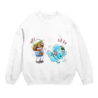 RAJACAFEのGood time together-Happy ! Crew Neck Sweatshirt