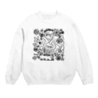 neko*neko*の女の子・モモ Crew Neck Sweatshirt