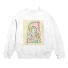 田中ひろみ(usagitv)のゆる仏画「不動明王」 Crew Neck Sweatshirt