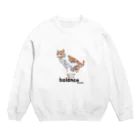 ToMoMiSaのbalance -猫 Crew Neck Sweatshirt