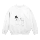 いちごみるくのゆめ໒꒱· ﾟの🐰🐱🐻 Crew Neck Sweatshirt