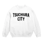 JIMOTOE Wear Local Japanの土浦市 TSUCHIURA CITY ロゴブラック Crew Neck Sweatshirt