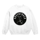 ちゃんまゆの誰もが冒険家グッズ（黒丸ver) Crew Neck Sweatshirt