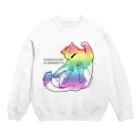 三剣もとかのGOKIGEN CAT'Sのくまねこ地図(熊本地震義援金) Crew Neck Sweatshirt