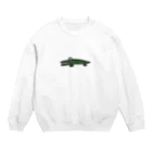 三白眼ちゃんの愕然鰐 Crew Neck Sweatshirt