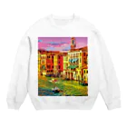 GALLERY misutawoのイタリア ヴェネツィアの夕暮れ Crew Neck Sweatshirt