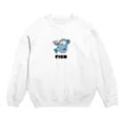 ちむのポーカーグッズのフィッシュ君 Crew Neck Sweatshirt