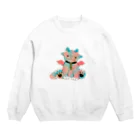 くまちくまお屋さんのゆめいろドラゴンちゃん Crew Neck Sweatshirt