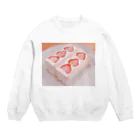 癒しショップのショートケーキ Crew Neck Sweatshirt