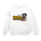 オリジナル工房プリントンのミニチュアダックスフンド 前面プリント＜淡色＞ Crew Neck Sweatshirt