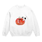 おたけのリアルトマトまゆげいぬ、 Crew Neck Sweatshirt