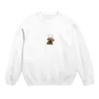 はらふみのもさいぬさん Crew Neck Sweatshirt