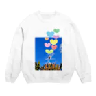 Happyーpop28c🎵のメリーゴーランドheart❤✨ Crew Neck Sweatshirt