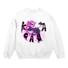 ころもやぎの（黒文字ver)こぎゃくまちゃんと一緒 Crew Neck Sweatshirt