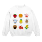 フォーヴァのおやつたーべよ Crew Neck Sweatshirt