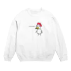 cardboardartzのニワトリの林さん Crew Neck Sweatshirt