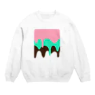 こだまのアイス Crew Neck Sweatshirt