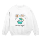 Goodbye, peaceful life.のオニがでるかジャガでるか？ Crew Neck Sweatshirt