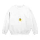 癒しショップのスマイリー Crew Neck Sweatshirt