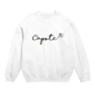 CapoteのCapote logo(黒文字) Crew Neck Sweatshirt