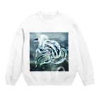 alpha_イラスト工房のジェミリーフィッシュTグッズ Crew Neck Sweatshirt