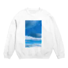 いつかの景色の出会いの空と鳥の群れ Crew Neck Sweatshirt