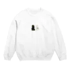 vishowのしろねこtoくろねこ Crew Neck Sweatshirt