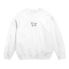 ゴールデンレトリバーわんちゃん犬のゴールデンレトリバーのシンプルシルエット Crew Neck Sweatshirt