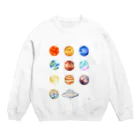 An.の十一天体 Crew Neck Sweatshirt