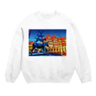 GALLERY misutawoのドイツ マルクト広場のブレーメン音楽隊 Crew Neck Sweatshirt