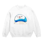 ToridoriNakachiの手乗りもちどりモッチモチ Crew Neck Sweatshirt