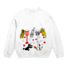 それいゆのねこ猫運動会（玉入れ） Crew Neck Sweatshirt